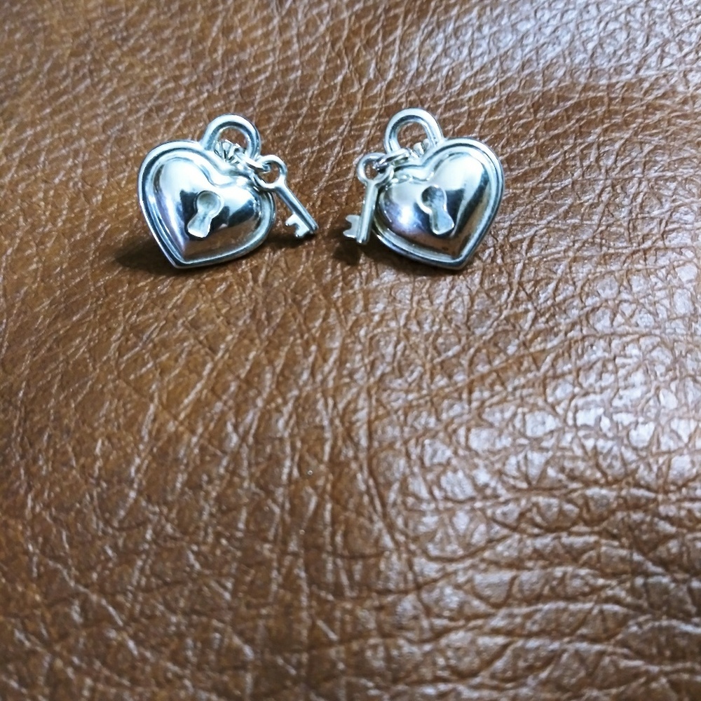 *RARE* Tiffany & Co. Heart Padlock Earrings